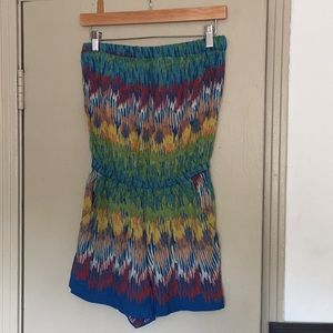 NWT Angie rainbow romper